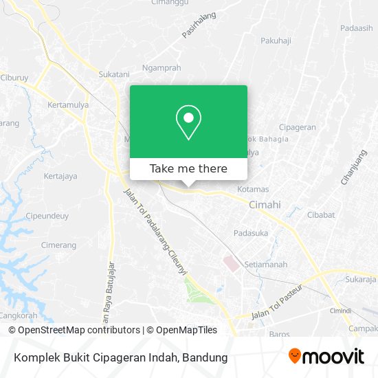 Komplek Bukit Cipageran Indah map