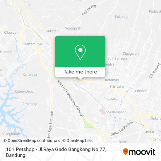 101 Petshop - Jl.Raya Gado Bangkong No.77 map