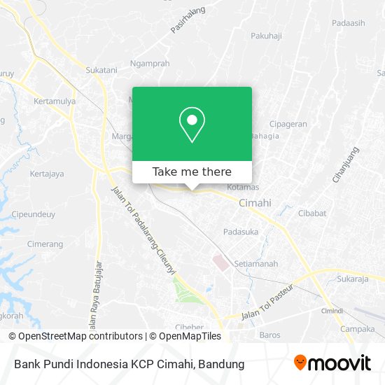 Bank Pundi Indonesia KCP Cimahi map