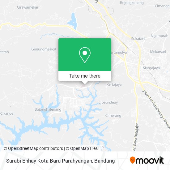 Surabi Enhay Kota Baru Parahyangan map