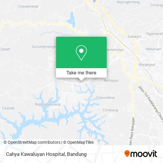 Cahya Kawaluyan Hospital map
