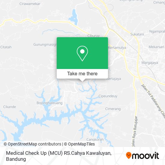 Medical Check Up (MCU) RS.Cahya Kawaluyan map