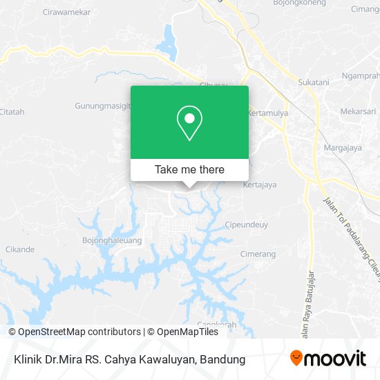 Klinik Dr.Mira RS. Cahya Kawaluyan map