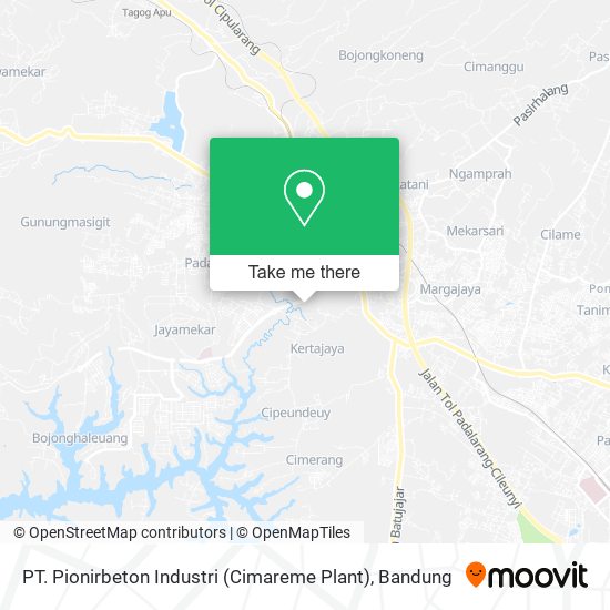 PT. Pionirbeton Industri (Cimareme Plant) map