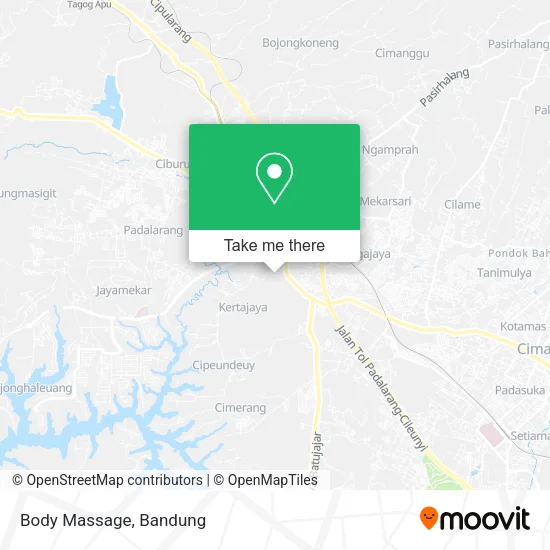 Body Massage map