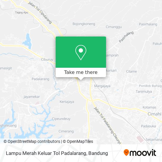 Lampu Merah Keluar Tol Padalarang map