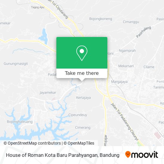 House of Roman Kota Baru Parahyangan map