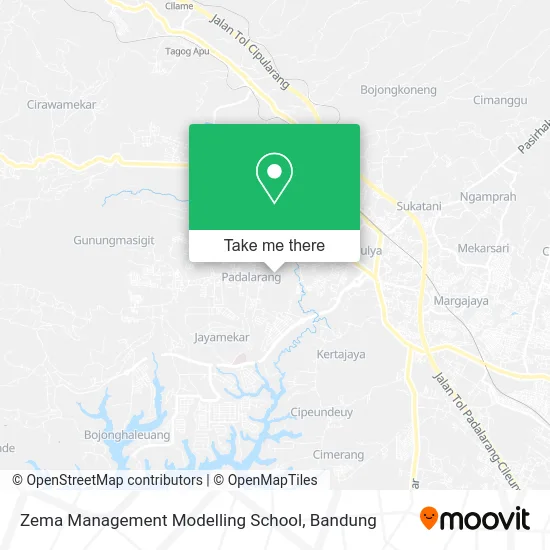 Zema Management Modelling School map