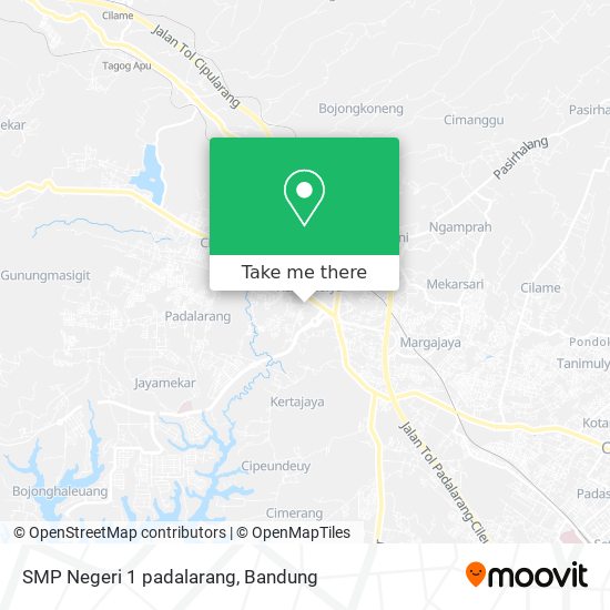 SMP Negeri 1 padalarang map