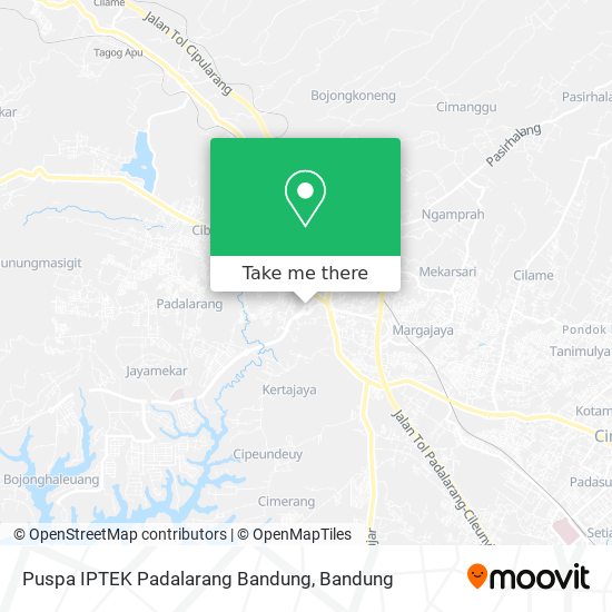 Puspa IPTEK Padalarang Bandung map