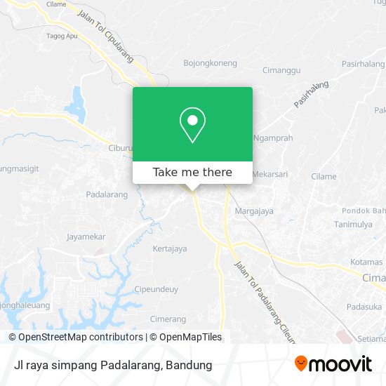 Jl raya simpang Padalarang map