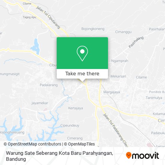 Warung Sate Seberang Kota Baru Parahyangan map
