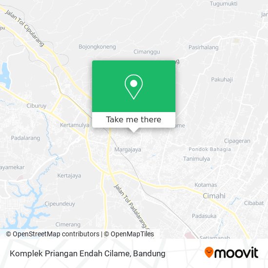 Komplek Priangan Endah Cilame map