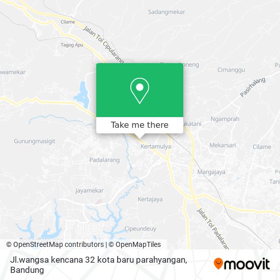 Jl.wangsa kencana 32 kota baru parahyangan map