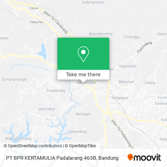 PT BPR KERTAMULIA Padalarang 463B map