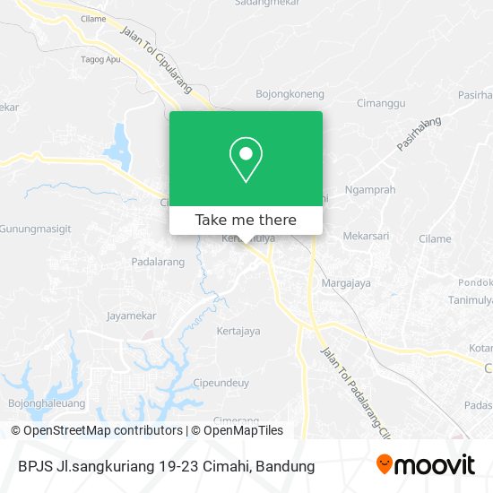 BPJS Jl.sangkuriang 19-23 Cimahi map