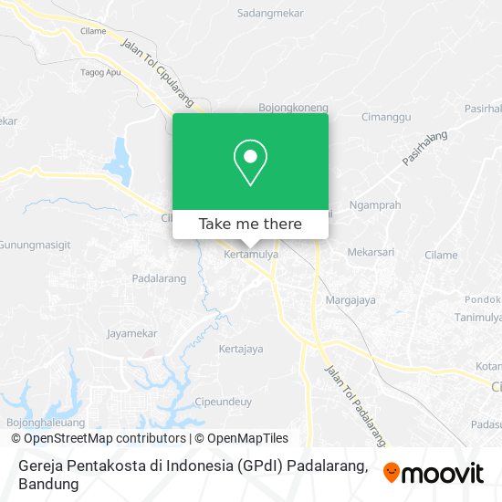 Gereja Pentakosta di Indonesia (GPdI) Padalarang map