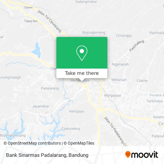 Bank Sinarmas Padalarang map