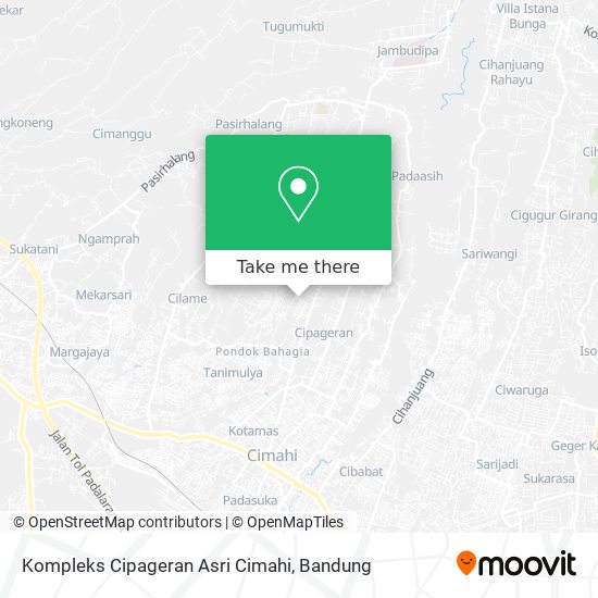 Kompleks Cipageran Asri Cimahi map