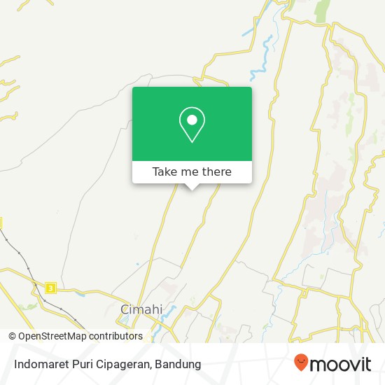 Indomaret Puri Cipageran map