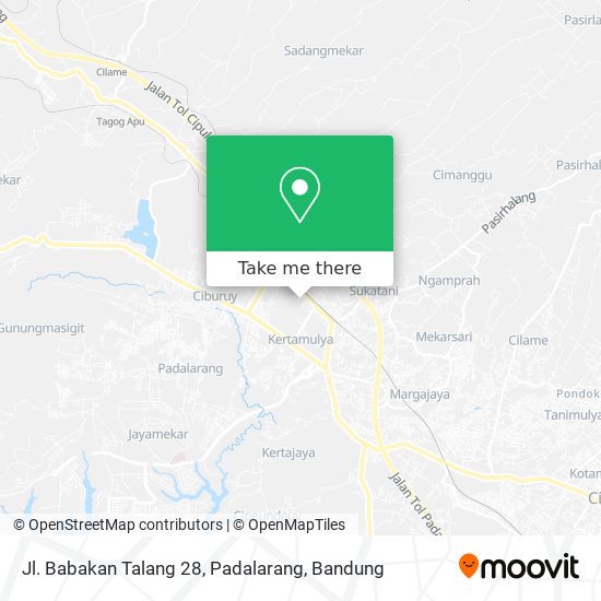 Jl. Babakan Talang 28, Padalarang map
