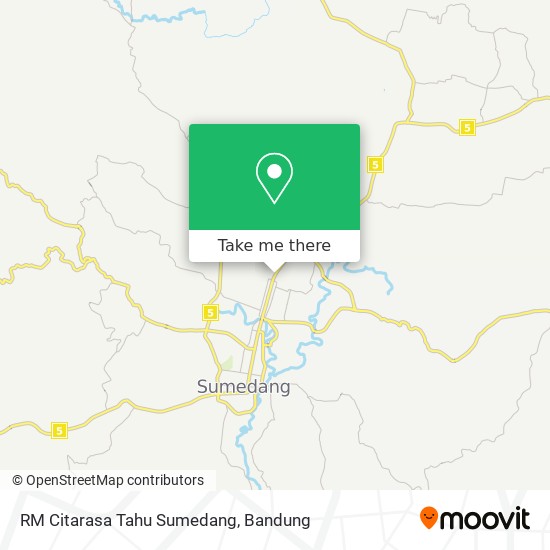 RM Citarasa Tahu Sumedang map