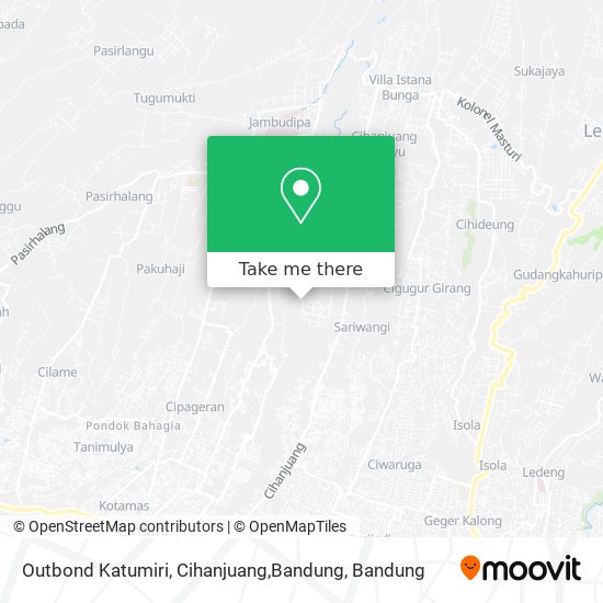 Outbond Katumiri, Cihanjuang,Bandung map