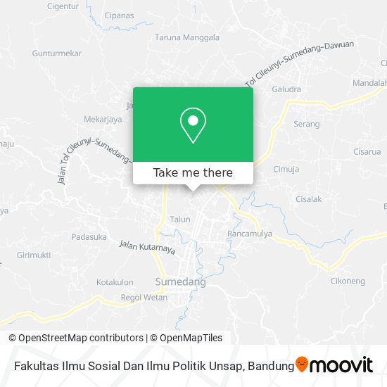 Fakultas Ilmu Sosial Dan Ilmu Politik Unsap map