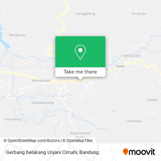 Gerbang belakang Unjani Cimahi map