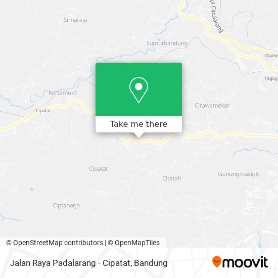 Jalan Raya Padalarang - Cipatat map