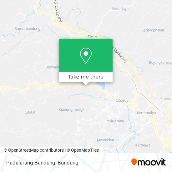 Padalarang Bandung map