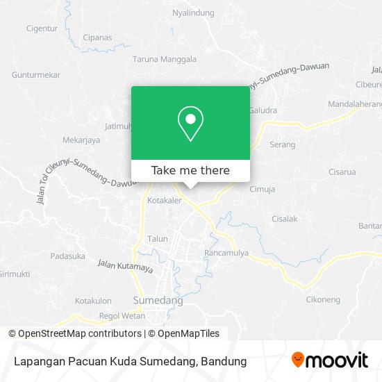 Lapangan Pacuan Kuda Sumedang map