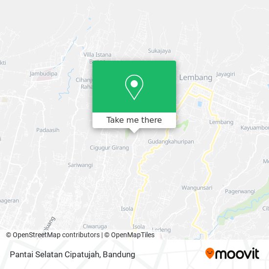 Pantai Selatan Cipatujah map