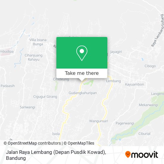 Jalan Raya Lembang (Depan Pusdik Kowad) map