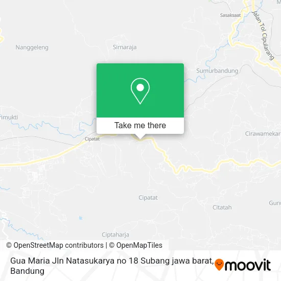 Gua Maria Jln Natasukarya no ‎​​​18 Subang jawa barat map