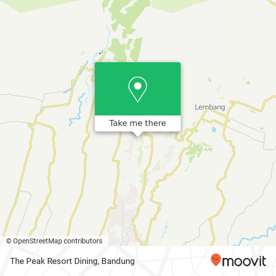 The Peak Resort Dining map