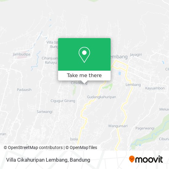 Villa Cikahuripan Lembang map