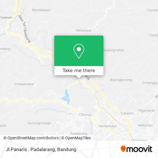 Jl.Panaris . Padalarang map