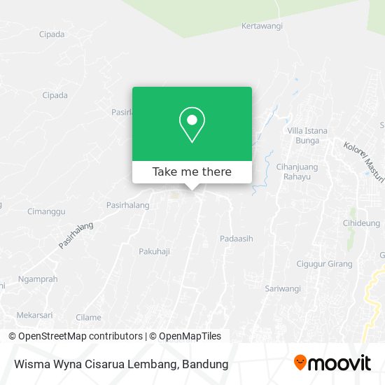 Wisma Wyna Cisarua Lembang map