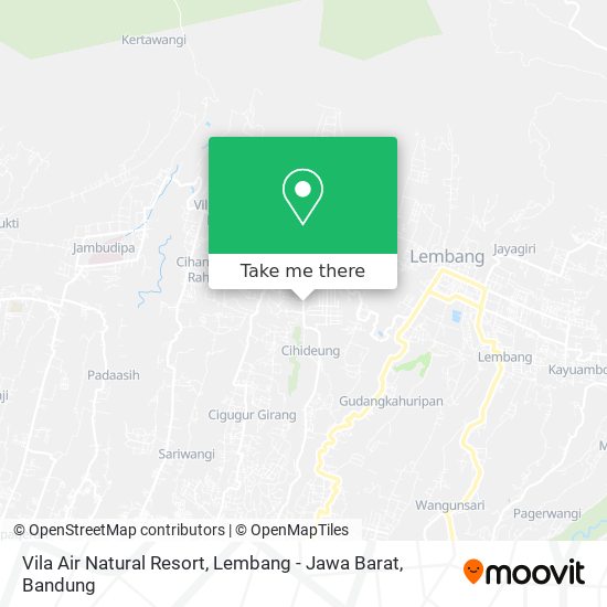 Vila Air Natural Resort, Lembang - Jawa Barat map