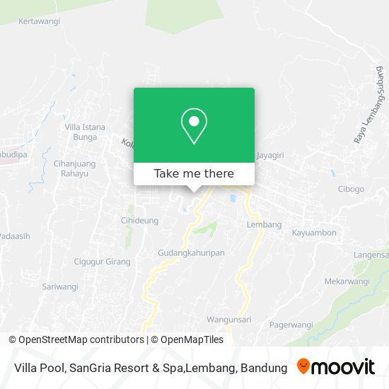 Villa Pool, SanGria Resort & Spa,Lembang map