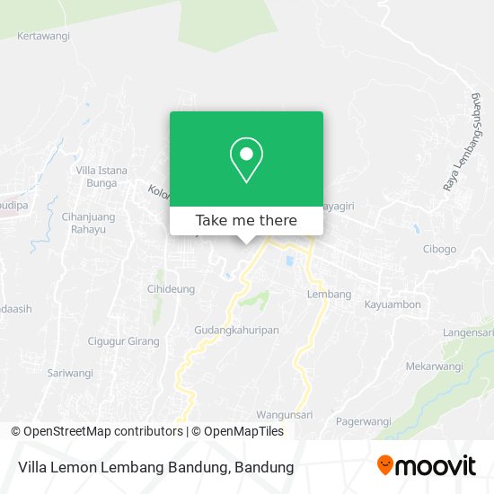 Villa Lemon Lembang Bandung map