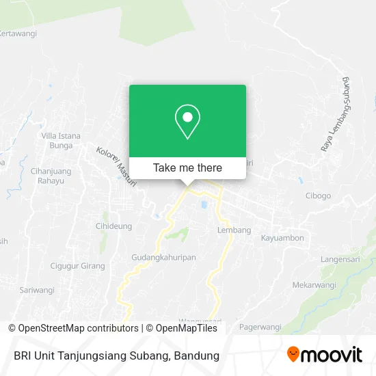 BRI Unit Tanjungsiang Subang map