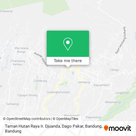 Taman Hutan Raya Ir. Djuanda, Dago Pakar, Bandung map