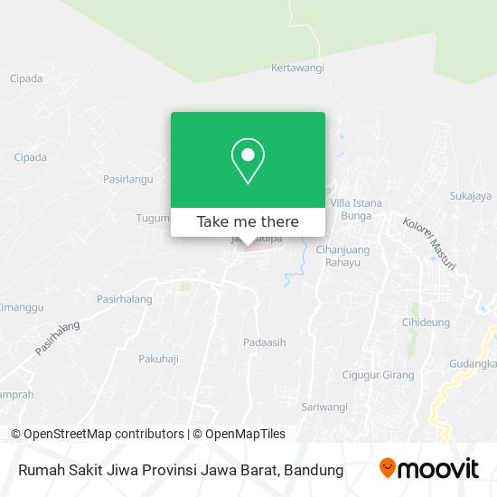Rumah Sakit Jiwa Provinsi Jawa Barat map