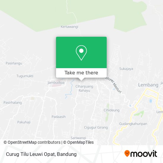 Curug Tilu Leuwi Opat map