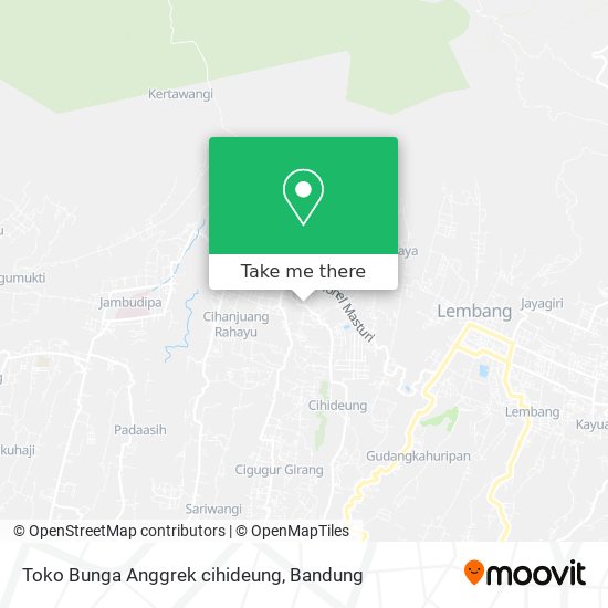 Toko Bunga Anggrek cihideung map