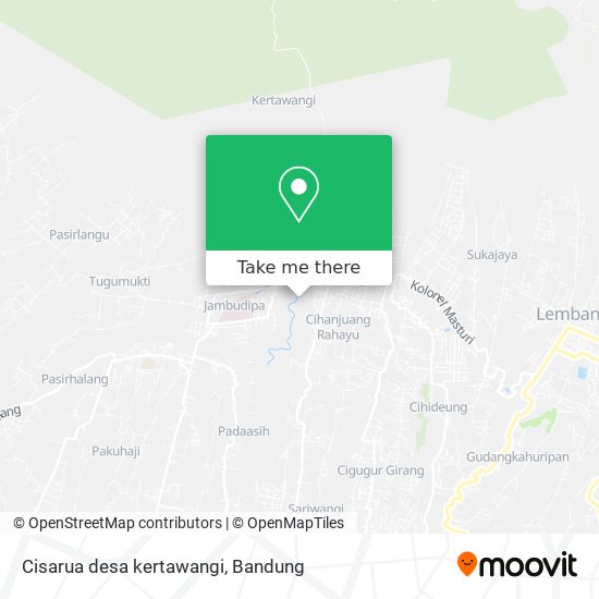Cisarua desa kertawangi map