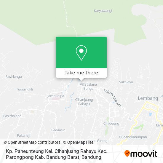 Kp. Paneunteung Kel. Cihanjuang Rahayu Kec. Parongpong Kab. Bandung Barat map