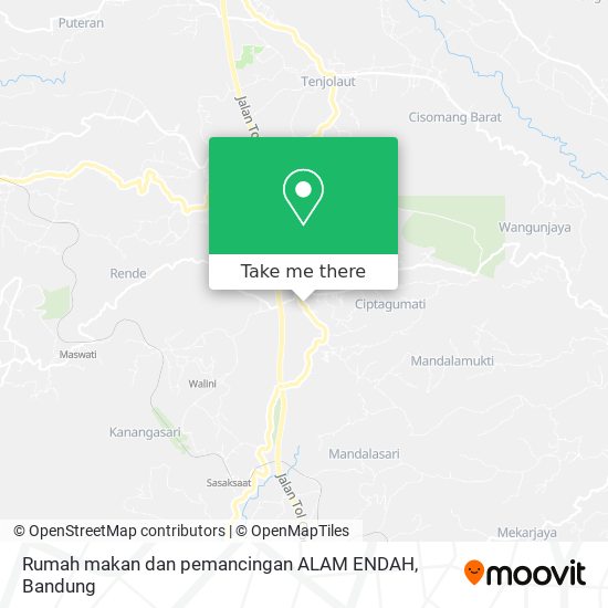 Rumah makan dan pemancingan ALAM ENDAH map